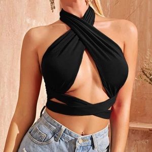 CrissCross Halterneck Top
